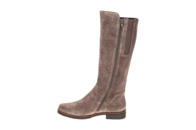 Gabor Schaft Stiefel grau Schaftweite M Velour 8023.04.004