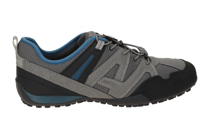 Geox Snake Sneaker Schuhe grau Gummizug U4507C