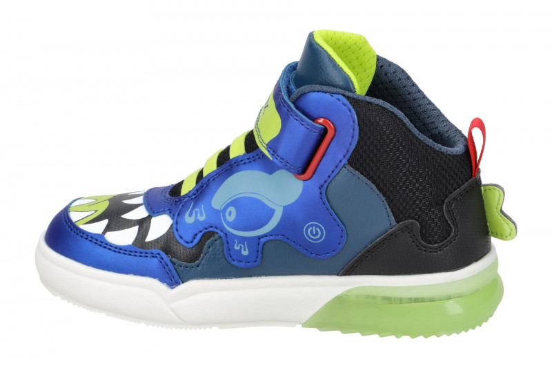 Geox Grayjay Kinder Schuhe blau hellgrün Krokodil J369YA