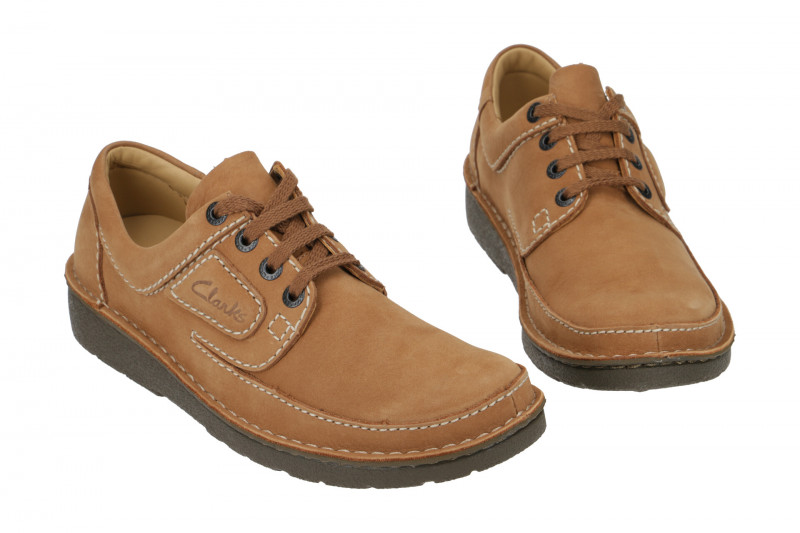 Clarks Nature 2 Schuhe hellbraun Nubuck