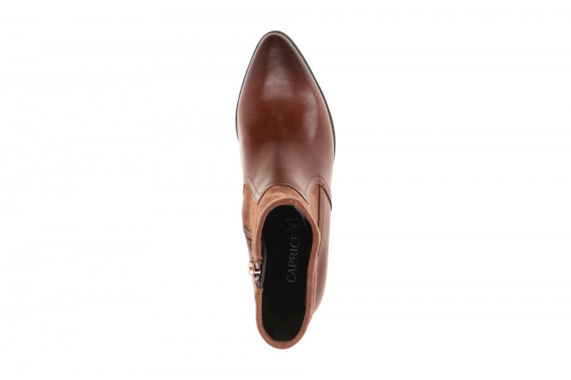 Caprice Stiefelette Ankle Boot braun cognac Stretch 25312