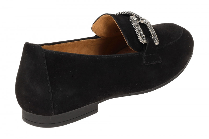 Gabor Schuhe Slipper schwarz altsilber 65.210.17