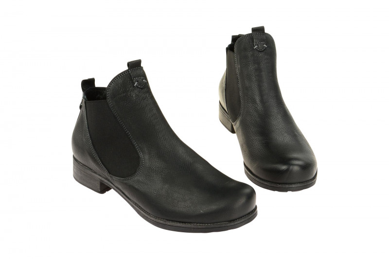 Think Denk Chelsea Stiefeletten schwarz capra