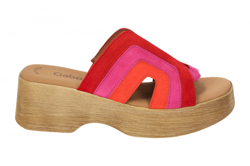 Gabor Fashion Plateau Pantolette rot pink 64.521.15