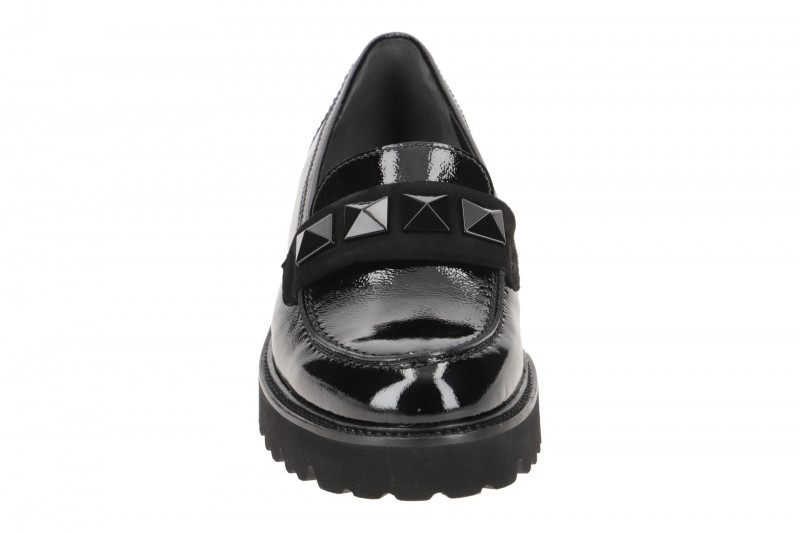 Gabor Schuhe Slipper schwarz Lack 35.243.97