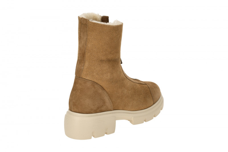 Paul Green Winter Stiefelette braun Front-Zip Boots 8251