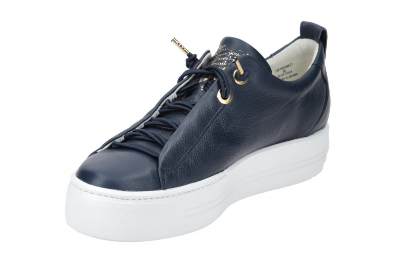 Paul Green Sneaker Schuhe blau weiß gold 5017