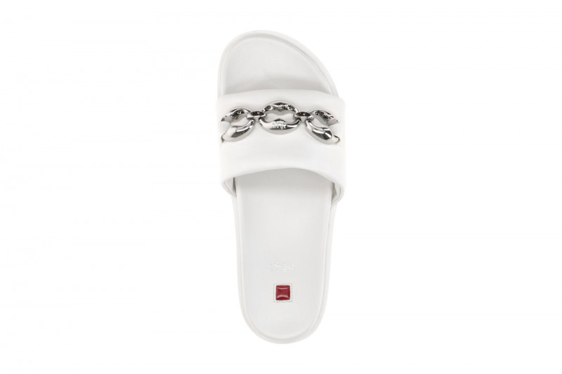 Högl Franka Pantolette weiß Kette 0810