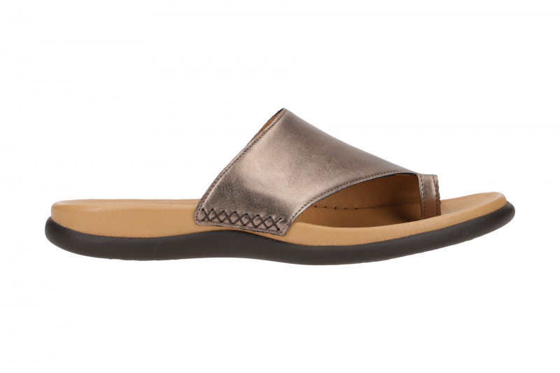 Gabor Zehentrenner Pantolette altsilber grau metallic