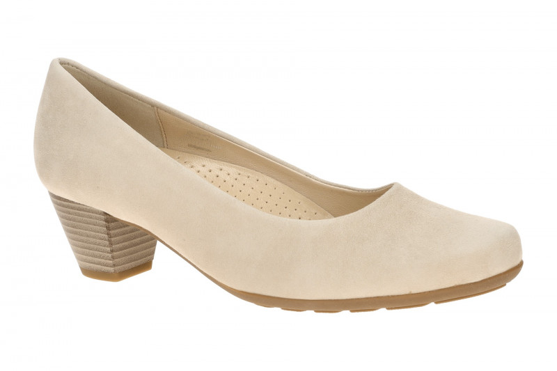 Gabor Pumps beige powder Samt Velour 3027