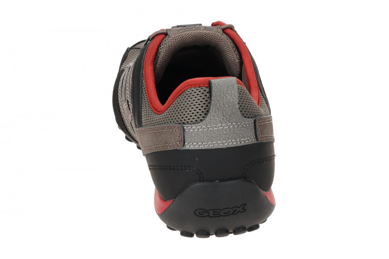 Geox Snake Sneaker Schuhe taupe Gummizug U4507C