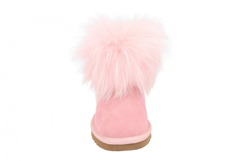 Oog Stiefel rosa Lammfell Boots OB0544