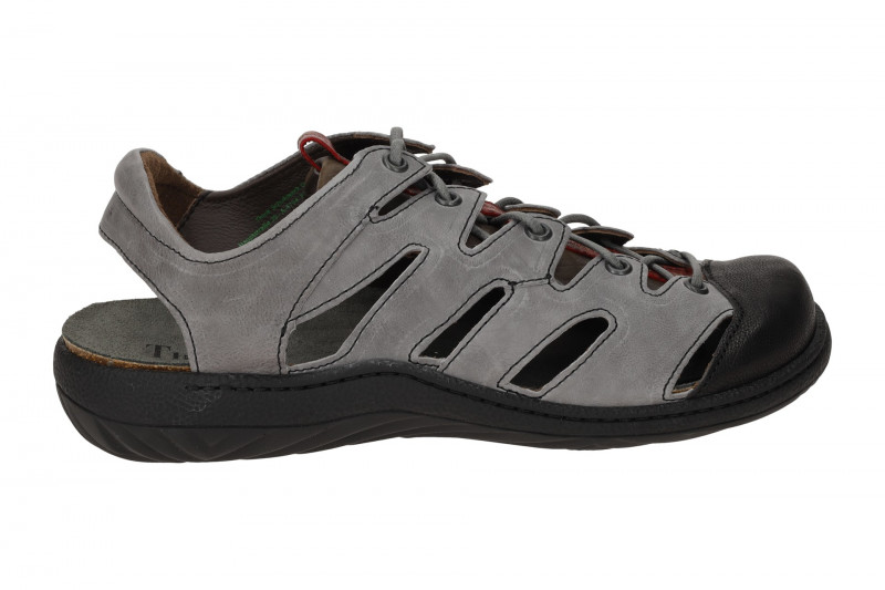 Think Change Schnür Sandale grau Glattleder 785