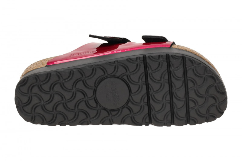 Birkenstock Arizona Papillio Flex Platform Pantolette pink Lack SCHMAL