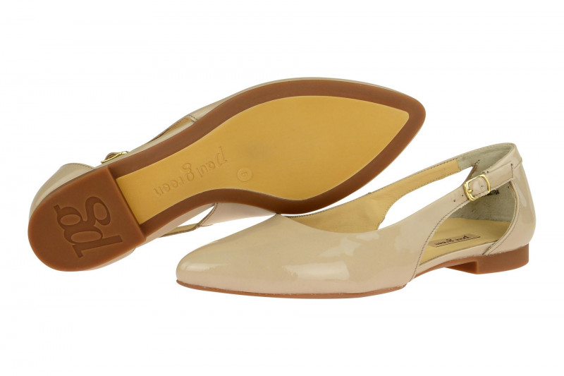 Paul Green Ballerinas Slipper beige Lack 3254