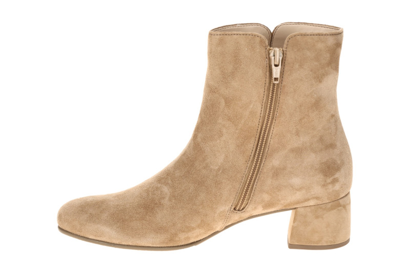 Gabor Stiefelette Ankle Boots beige sand Samt 8036.01.006