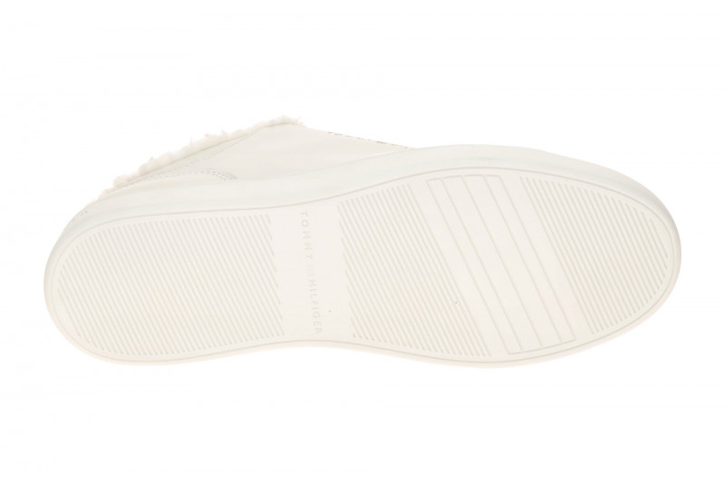 Tommy Hilfiger Damen Schuhe Casual Cup Sneakers weiß Fell