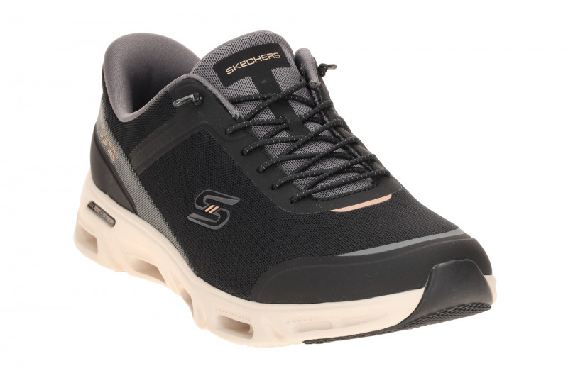 Skechers Glide Step Schuhe schwarz beige Damen SLIP INS 104616