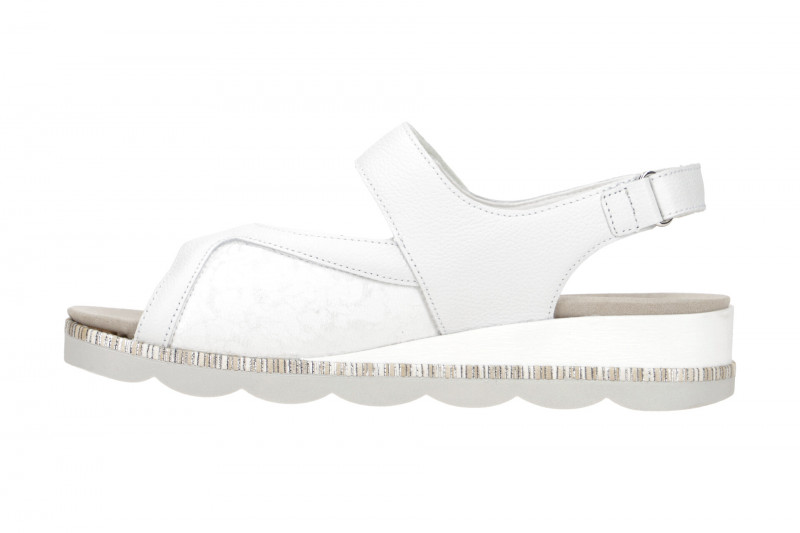 Waldläufer Nelly Sandale weiß OrthoTritt 650K01
