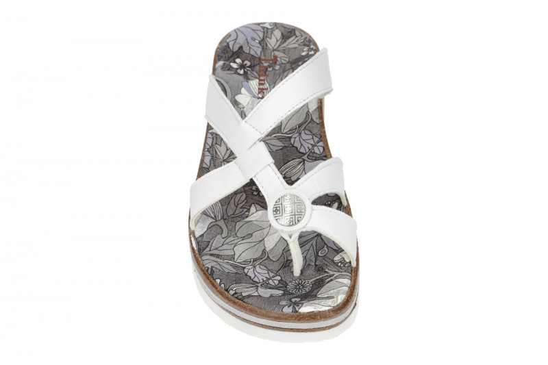 Think Zega Pantolette weiß Zehentrenner