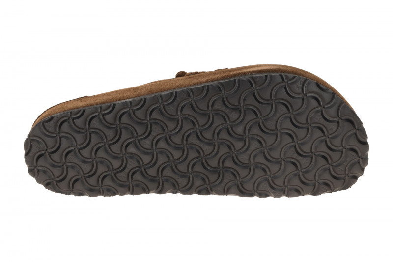 Birkenstock Naples Wrapped Mokassin Clog Pantolette braun Normal-Weit