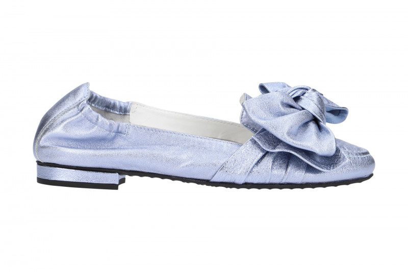 K&S Malu Ballerinas sky blau metallic