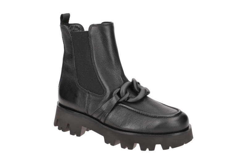 Paul Green Plateau Stiefelette schwarz Kette 9043