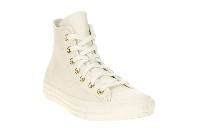 Converse Schuhe Chuck Taylor All Star weiß creme Hi Leder