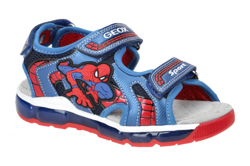 Geox Android Kinder Sandale blau Spider-Man J350QA