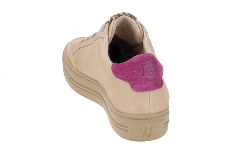 Paul Green Sneaker Schuhe beige lila Nubuck 5114