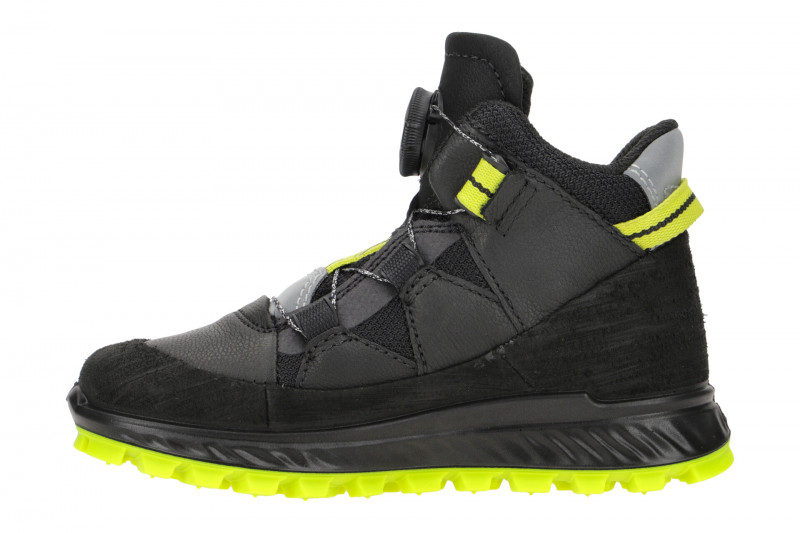 Ecco Exostrike Kinderstiefel schwarz Boa Verschluss Gore-Tex 761933