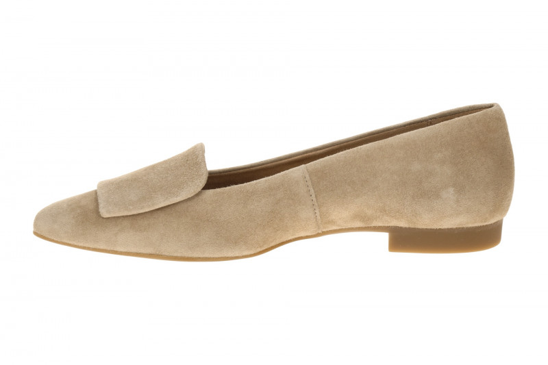 Paul Green Ballerinas taupe braun Leder-Kappe 3792