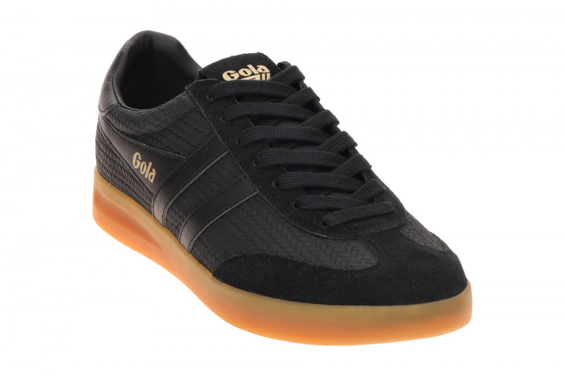 Gola Cyclone Marque Schuhe Sneakers schwarz Herren Flecht CMB922