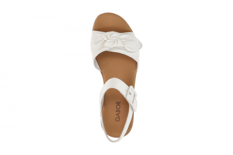 Gabor Plateau Sandalen weiß Nappa 84.553.20