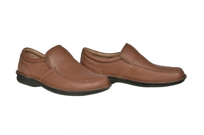 Clarks Slipper Sentry Slip braun H-Weite