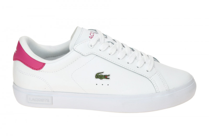 Lacoste Powercourt Schuhe Sneakers weiß pink Damen 0086