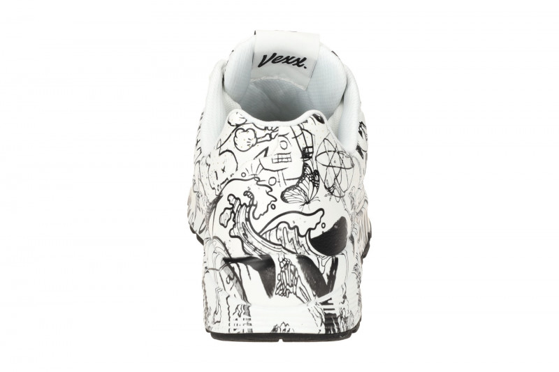 Skechers Uno Schuhe weiß schwarz Vexx Doodle 183501