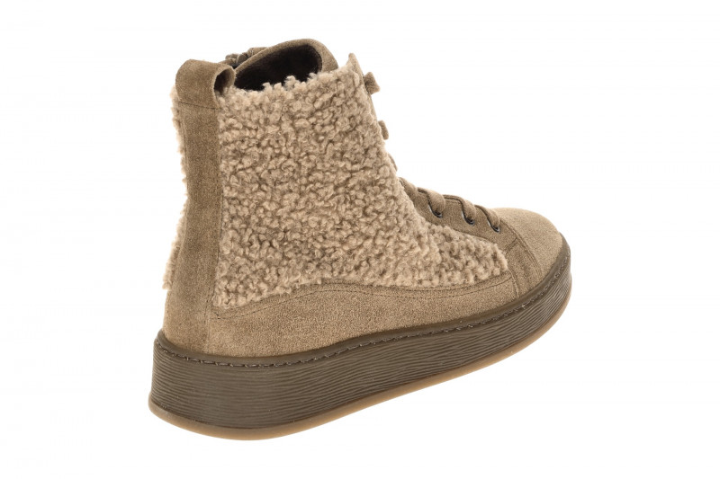 Gabor Mid Sneaker Boots braun Velour Fell 76.776.34