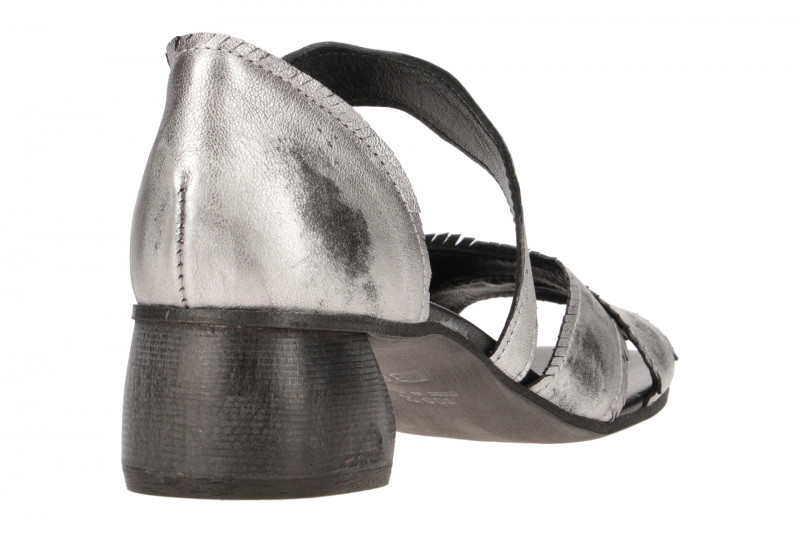 Charme Sandalette silber grau 0642