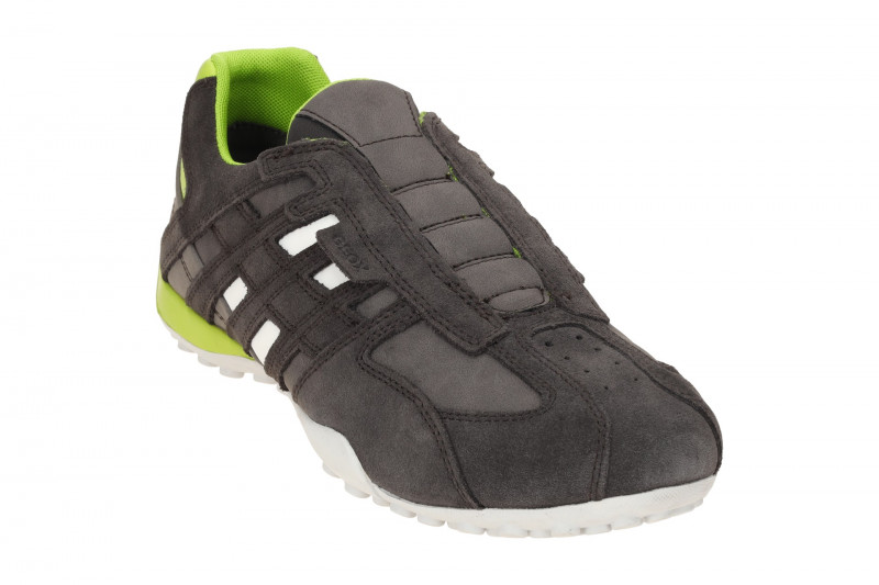 Geox Snake Slipper Schuhe grau grün U4507B