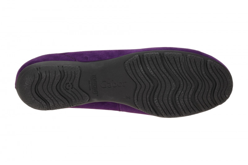 Gabor Schuhe Ballerina Slipper lila Samt 54.166.13