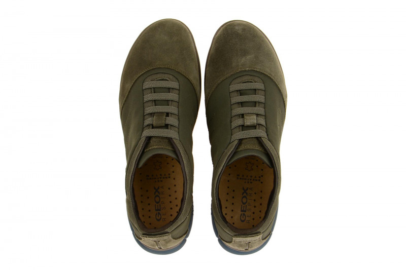 Geox Nebula Schuhe grau braun Sohle blau