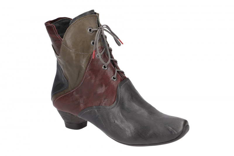 Think Aida Stiefel grau rot grün kombi