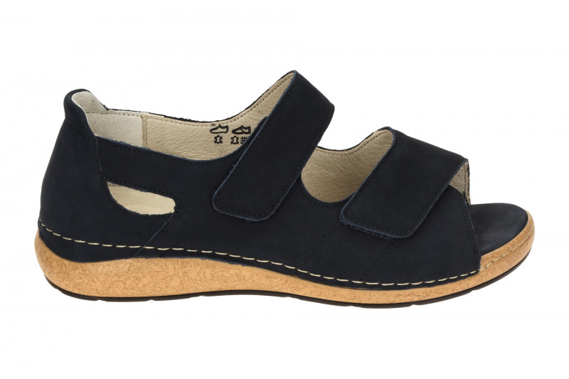 Waldläufer Heliett Sandale blau marine K-Weite 681801