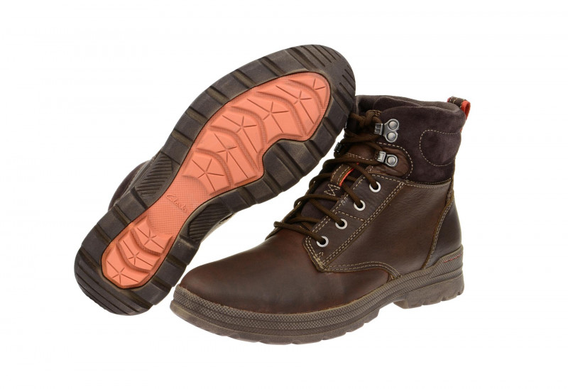 Clarks Ryerson Rise Stiefel braun Winter Gr 41