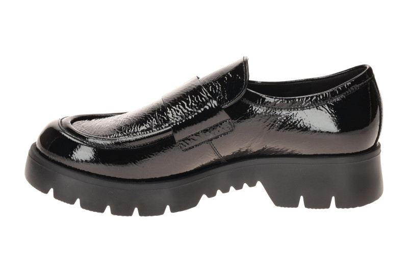 Högl Finn Schuhe Slipper Loafer in schwarz Lack 2425