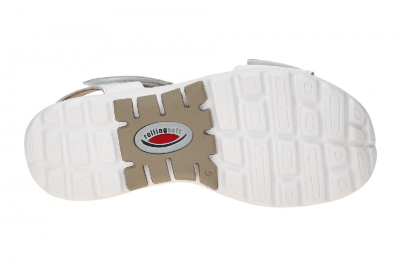 Gabor RollingSoft Sandale weiß silber 66.813.50