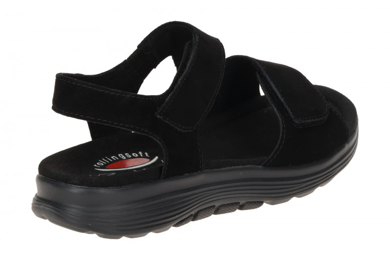 Gabor RollingSoft Sandale schwarz uni 66.815.47