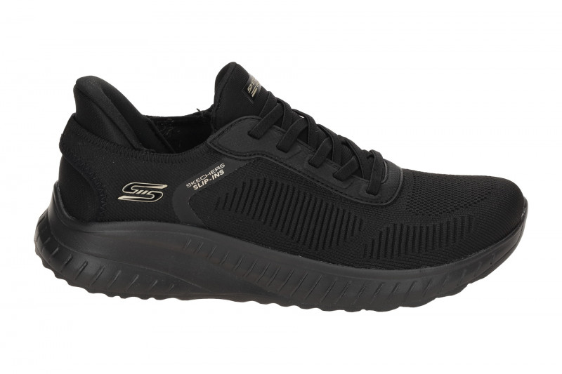 Skechers Bobs Squad Chaos Schuhe schwarz Hands Free 117497