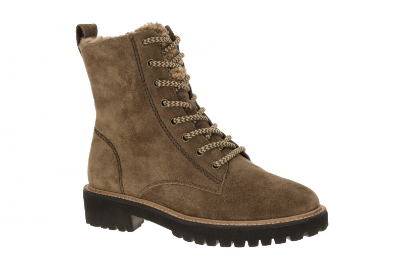 Paul Green Winter Stiefel braun earth Warmfutter Boots Velour 8175